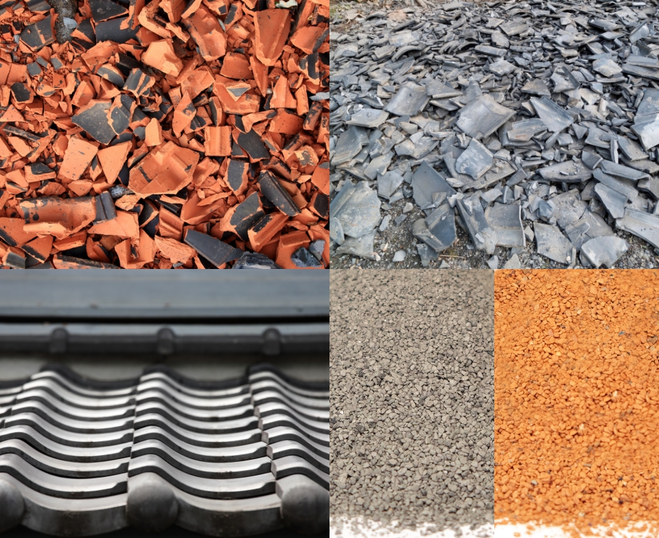 屋根の素材の画像