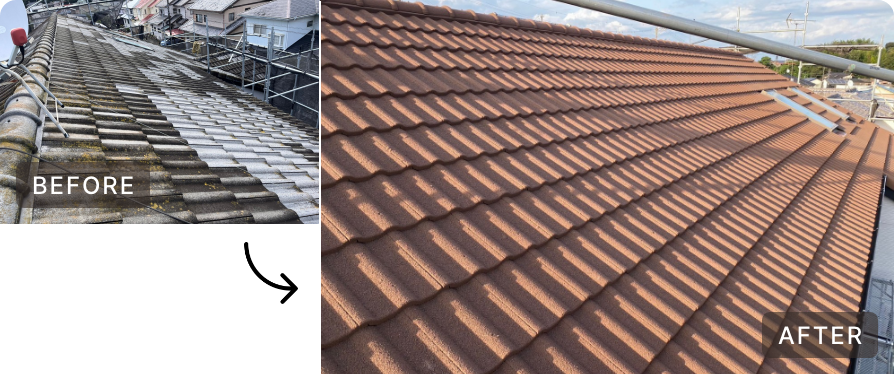 屋根のビフォーアフター画像