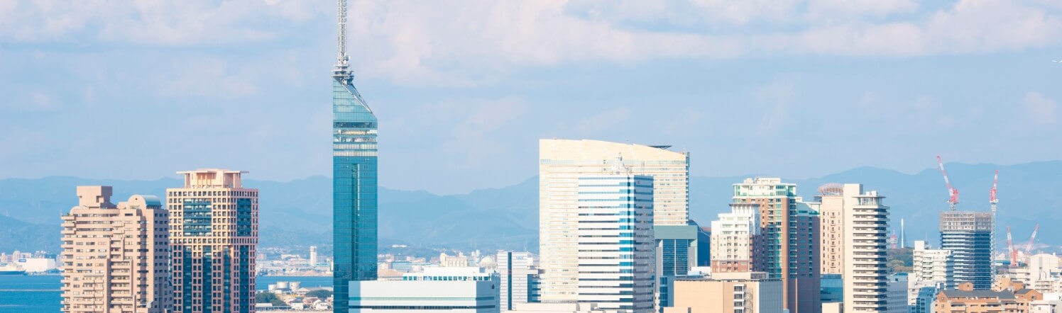 福岡市の町並みの画像