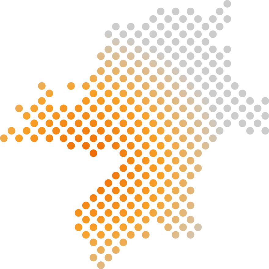 福岡県の地図