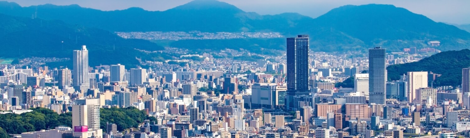 福岡市の町並みの画像